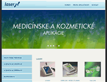 Tablet Screenshot of laser.sk